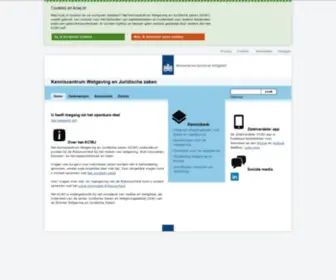 KCWJ.nl(Welkom op Kenniscentrum Wetgeving en Juridische zaken) Screenshot