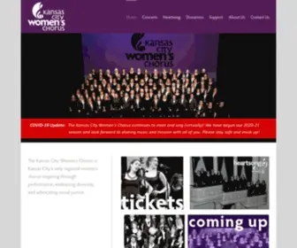 Kcwomenschorus.org(Kansas City Women's Chorus) Screenshot