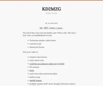 KD2MZG.com(KD2MZG) Screenshot