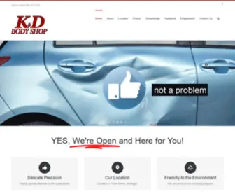 Kdbody.com(K&D Body Shop Located in Three Rivers) Screenshot