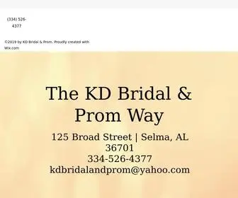 KDbridalandprom.com(Prom) Screenshot