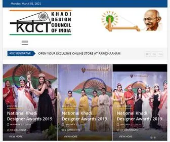 Kdci.org(KHADI DESIGN COUNCIL OF INDIA) Screenshot