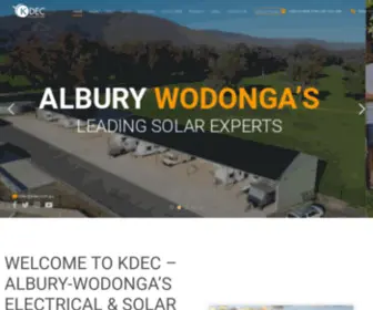 Kdec.com.au(Solar Albury Wodonga) Screenshot