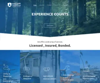 KDfforestry.com(Experience Counts) Screenshot