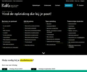 KDG.be(Karel de Grote Hogeschool Antwerpen) Screenshot