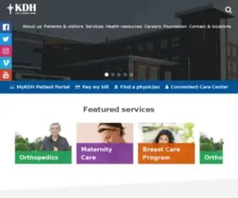 KDhmadison.org(King's Daughters' Health) Screenshot