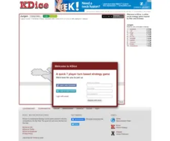 Kdice.com(Multiplayer Dice War) Screenshot