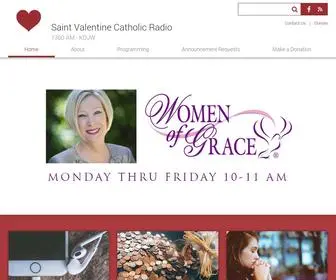 KDJW.org(Saint Valentine Catholic Radio) Screenshot