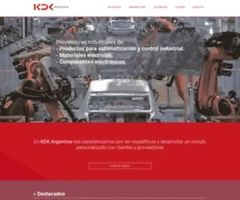 KDK-Argentina.com(Proveedor de productos para automatización y control industrial) Screenshot