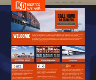 Kdlogistics.com.au(Home) Screenshot