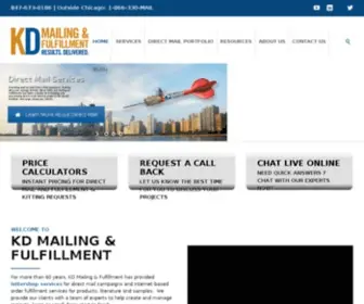 Kdmailing.com(KD Mailing & Fulfillment) Screenshot