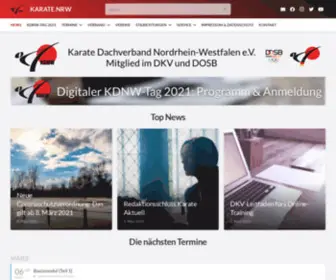 KDNW.de(Karate Dachverband Nordrhein) Screenshot