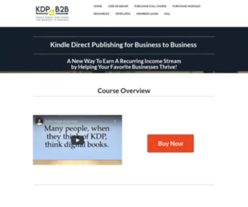 KDP4B2B.com(Generate A Passive Income Stream) Screenshot