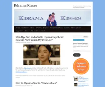 Kdramakisses.com(Everyone remembers the first time they were kissed by a kdrama) Screenshot