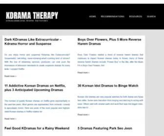 Kdramatherapy.com(Korean drama news) Screenshot