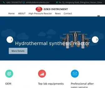 Kdreactor.com(ZZKD Instrument Equipment Co) Screenshot