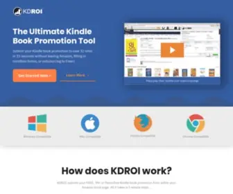 Kdroi.com(Grow Your Book Sales w/ The 80/20 of Marketing) Screenshot