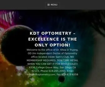 Kdtoptometry.com(KDT Optometry) Screenshot