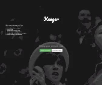 Keager.com(Keager Social Network for newsletters) Screenshot