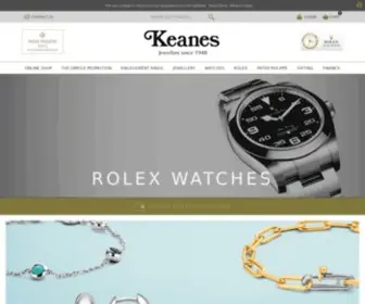 Keanes.ie(Keanes Jewellers) Screenshot