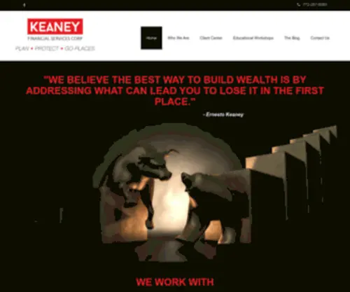 Keaneyfinancialservices.com(Think Differently) Screenshot