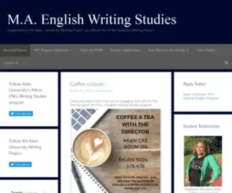 Keanwritingstudies.org(Supported by the Kean University Writing Project) Screenshot