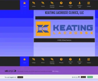 Keatinglacrosseclinics.com(Keating Lacrosse Clinics) Screenshot