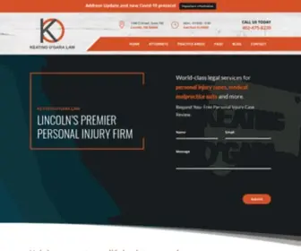 Keatinglaw.com(Keating O’Gara Law Firm Lincoln) Screenshot