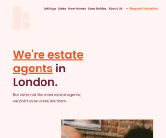 Keatons.com(London Estate Agents) Screenshot