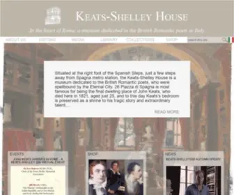 Keats-Shelley-House.org(Keats-Shelley House) Screenshot