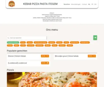 Kebabpizzapastaitegem.be(Kebab Pizza Pasta Itegem) Screenshot