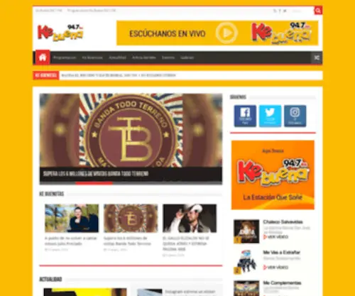 Kebuenatapachula.com(Ke Buena 94.7 FM) Screenshot