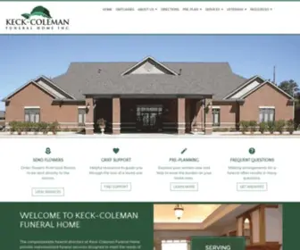 Keckcolemanfh.com(McGeehan Funeral Homes) Screenshot