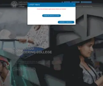 Keckist.edu.np(Kathmandu Engineering College) Screenshot