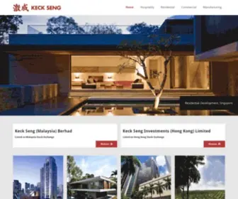 Keckseng.com(Keck Seng (Singapore) Pte Ltd) Screenshot