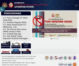 Keda.gov.my(Lembaga Kemajuan WIlayah Kedah) Screenshot