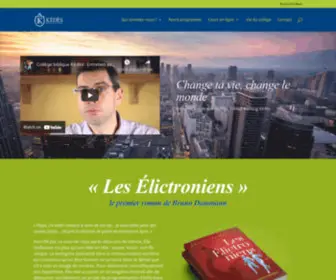 Kedes.org(Collège biblique KÉDÈS) Screenshot