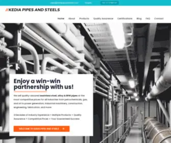 Kediapipesandsteel.com(Mild Steel Pipe Supplier in India) Screenshot