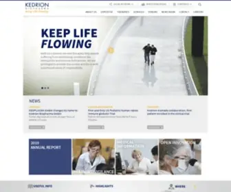 Kedrion.com(Kedrion Biopharma) Screenshot