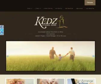 KedzFuneralhome.com(Toms River funeral homes) Screenshot