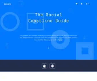 Keeano.com(The Social Coastline Guide) Screenshot