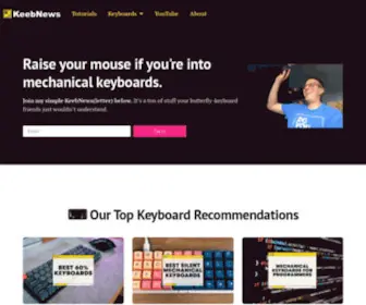 Keebnews.com(A Mechanical Keyboard Blog) Screenshot