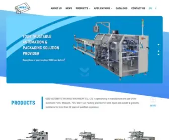 Keed-Pack.com(Packing Machines) Screenshot