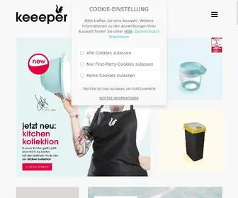 Keeeper.com(Keeeper Haushaltsprodukte sorgen für Freude im Alltag) Screenshot