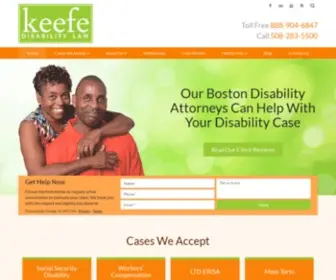 Keefelaw.com(Boston Massachusetts Social Security Disability Lawyers) Screenshot