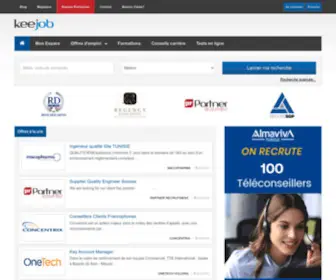 Keejob.com(Site d'annonce et offre d'emploi en tunisie) Screenshot