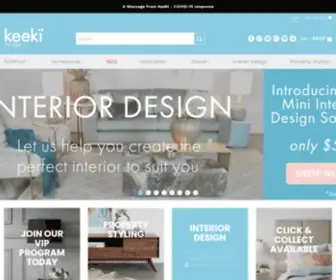 Keeki.com.au(Modern contemporary furniture concept store in Melbourne) Screenshot