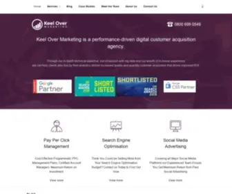 Keel-Over.com(Full Service Digital Marketing Agency) Screenshot