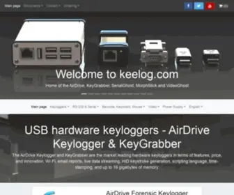 Keelog.com(USB keylogger hardware solutions) Screenshot