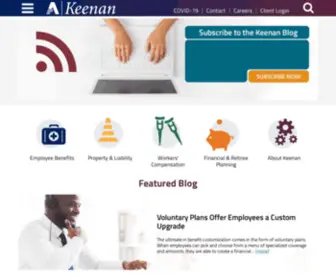 Keenan.com(California Insurance Brokerage & Consulting) Screenshot